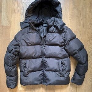 Men's Black Puffer Jacket - ASOS